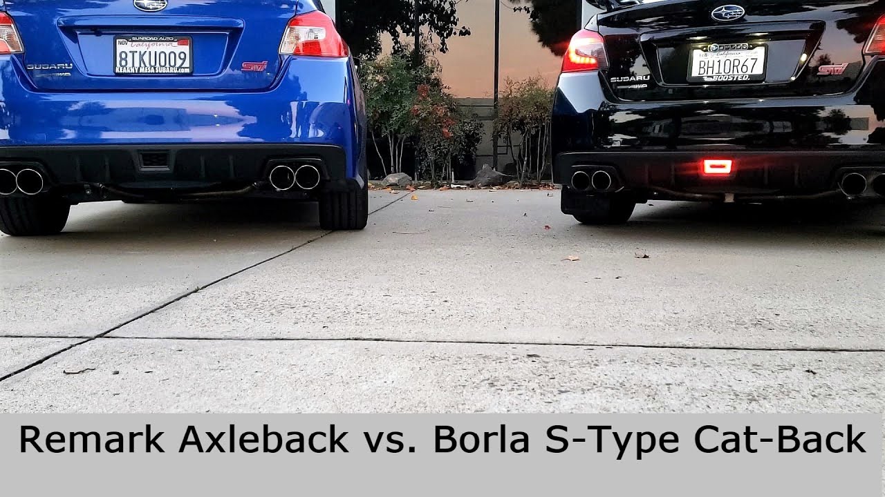 Remark Axleback & Borla S-Type Cat-Back (2020 STIs)