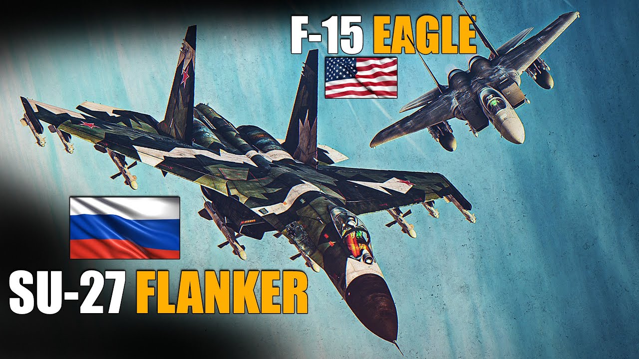 Лучшие тяжеловесы | F-15 Eagle против Su-27 Flanker DOGFIGHT | Цифровой боевой симулятор | DCS |