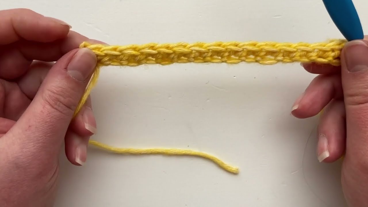 Learn to Crochet 11: Easy crochet foundation row, long tail cast on (Left handed)