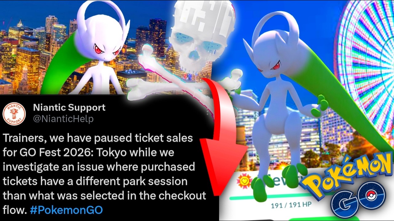 *Компания NIANTIC/SCOPELY приостанавливает продажу билетов на GO FEST, потому что... появились ме...