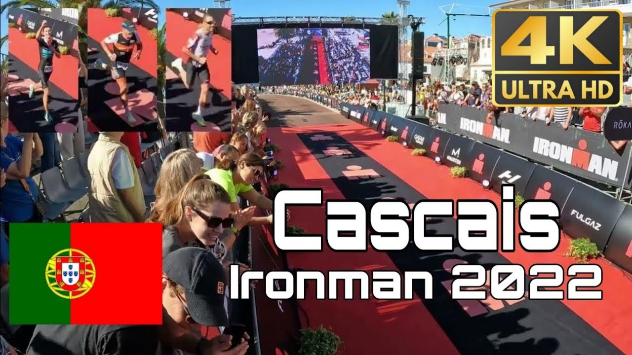 Ironman 70.3 finish, Cascais, Portugal. 4K version.