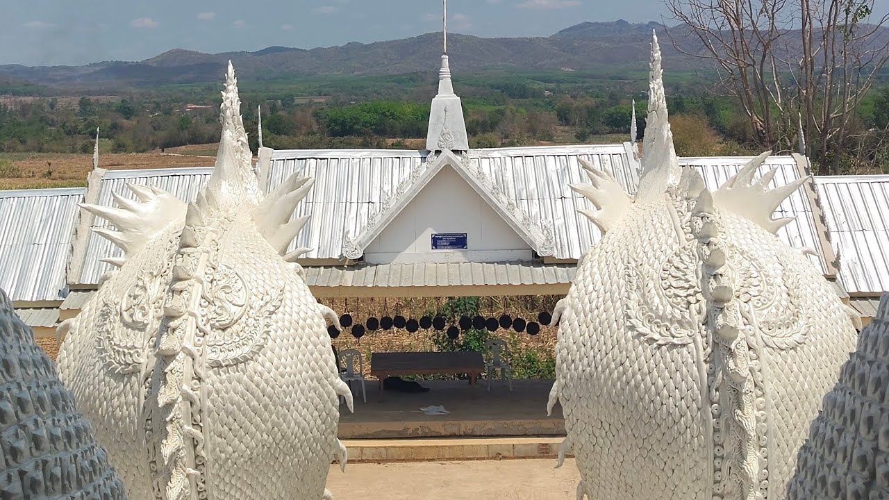 ยายทัย สายบุญ กำลังถ่ายทอดสด!มาทำบุญไหว้พระวัดสีขาวสวยงามมาก