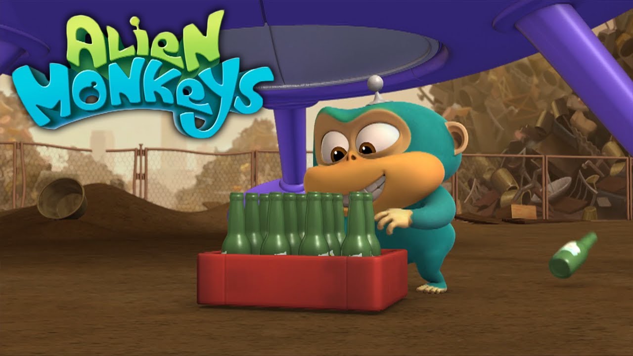 Silly Animated Shows for Kids! - Alien Monkeys (10-Minute Cartoon for Kids!)