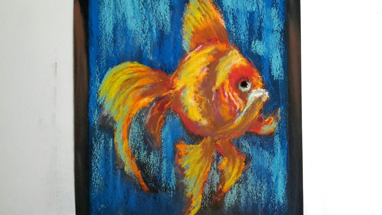 BALIK  / РЫБКА  / kuru pastel, zımpara kağıdı 🖍