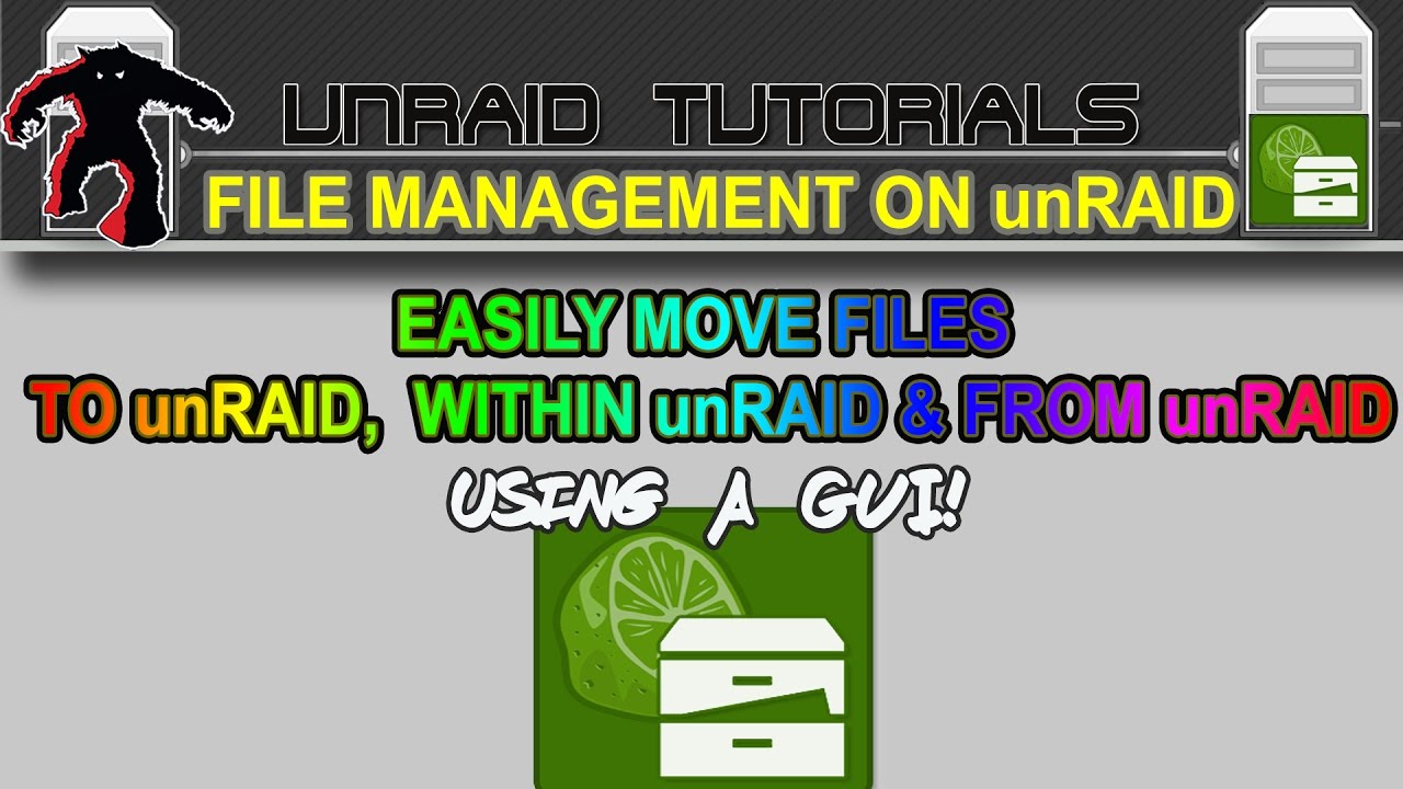 Easily move, copy and  sync files to unRAID, within unRAID and from unRAID using Krusader