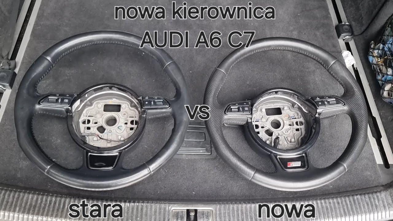 Wymiana kierownicy na sline z łopatkami Audi a6 c7