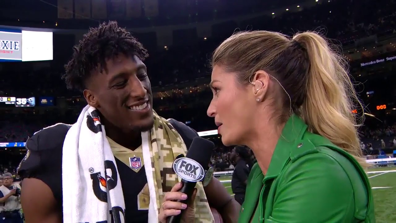 Michael Thomas explains his cell phone TD celebration   Nov 4, 2018