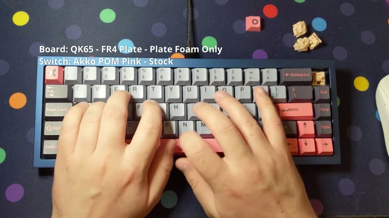 Switch Review:  Akko POM Pink (feat. QK65)