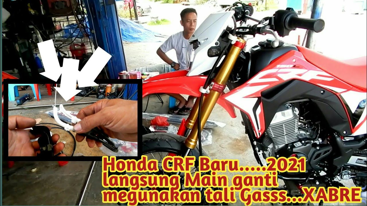 Honda CRF150 Baru megunakan Gas Spontan Yamaha XABRE👌👌👌