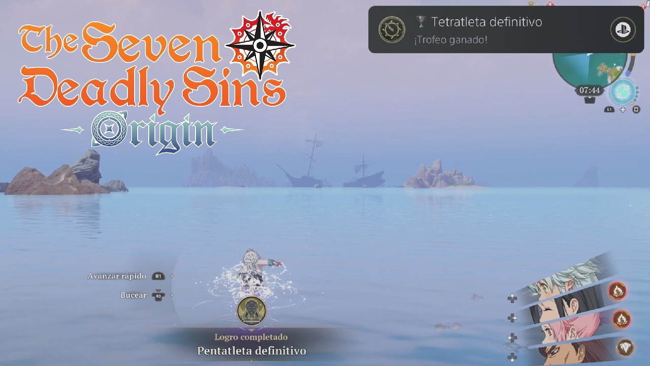 Ultimate Tetrathlete (Silver Achievement/Trophy) The Seven Deadly Sins: Origin