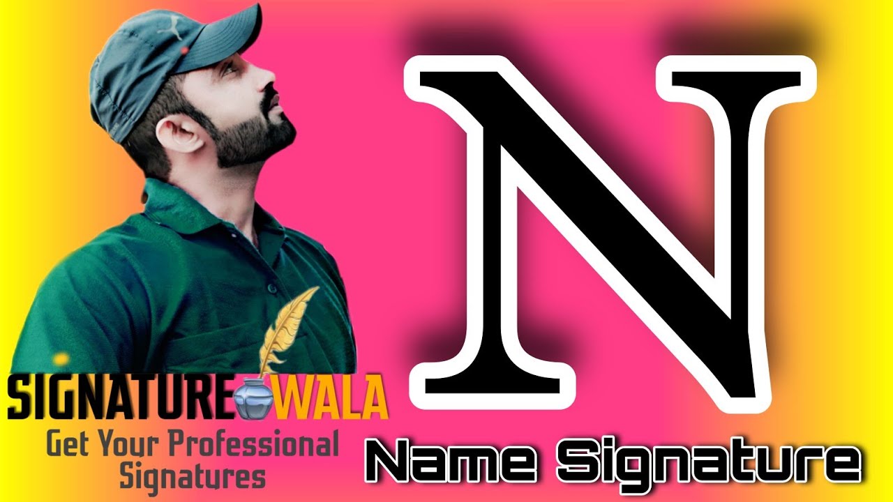 #14 Signature Style of my name N !!Naresh !! Signature Artist !! Signature style !!Stylish Signature