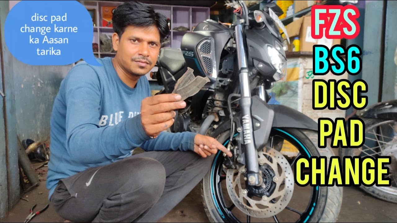 yamaha fzs v3 front brake pad change || Fz-s disc brake pad change || yamaha Disc pad change || fzs