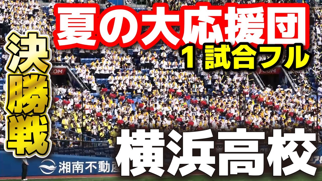 横浜高校　応援１試合フル　夏のハマスタに集結！横高大応援団の声援が選手を後押し！【高校野球 神奈川大会 決勝 横浜高校 vs 東海大相模】　第107回全国高校野球選手権　甲子園