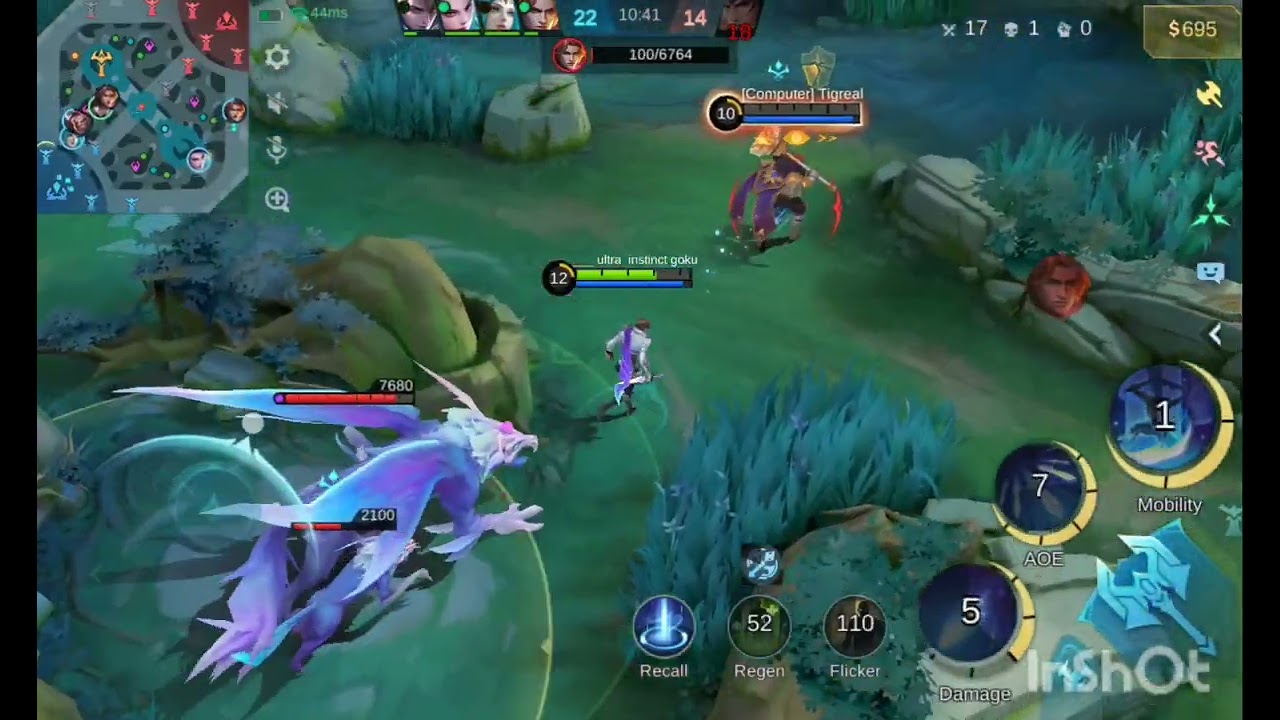 Gusion vs all ,1vs5😅