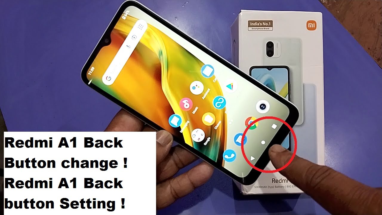 Redmi A1 Back Button change ! Redmi A1 Back button Setting ! 2023