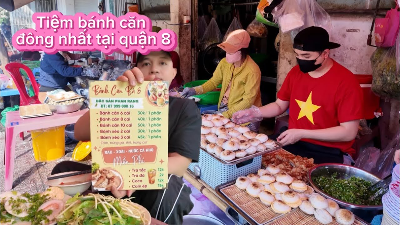 Tiệm Bánh căn đông nhất Tại Quận 8( Tạ Quang Bửu )