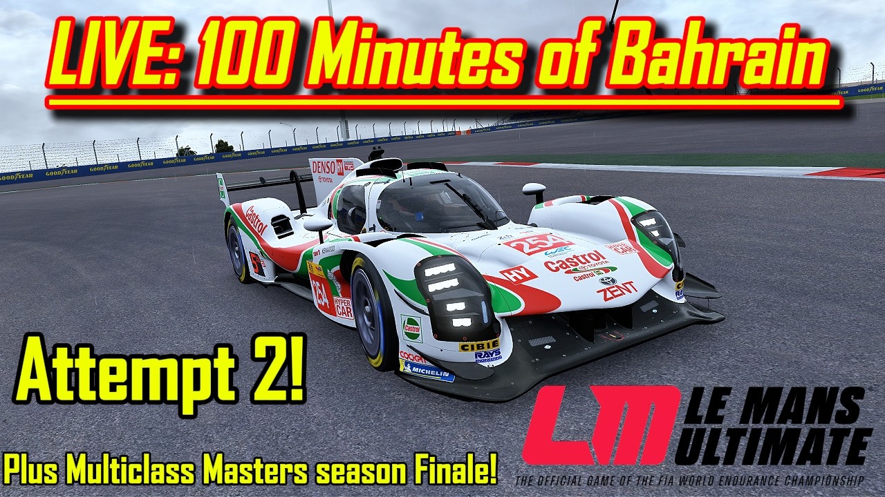 LIVE: 🔴GR010 Bahrain 100 minute Warmup... THEN 100 MINUTE COTA MULTICLASS CHAOS