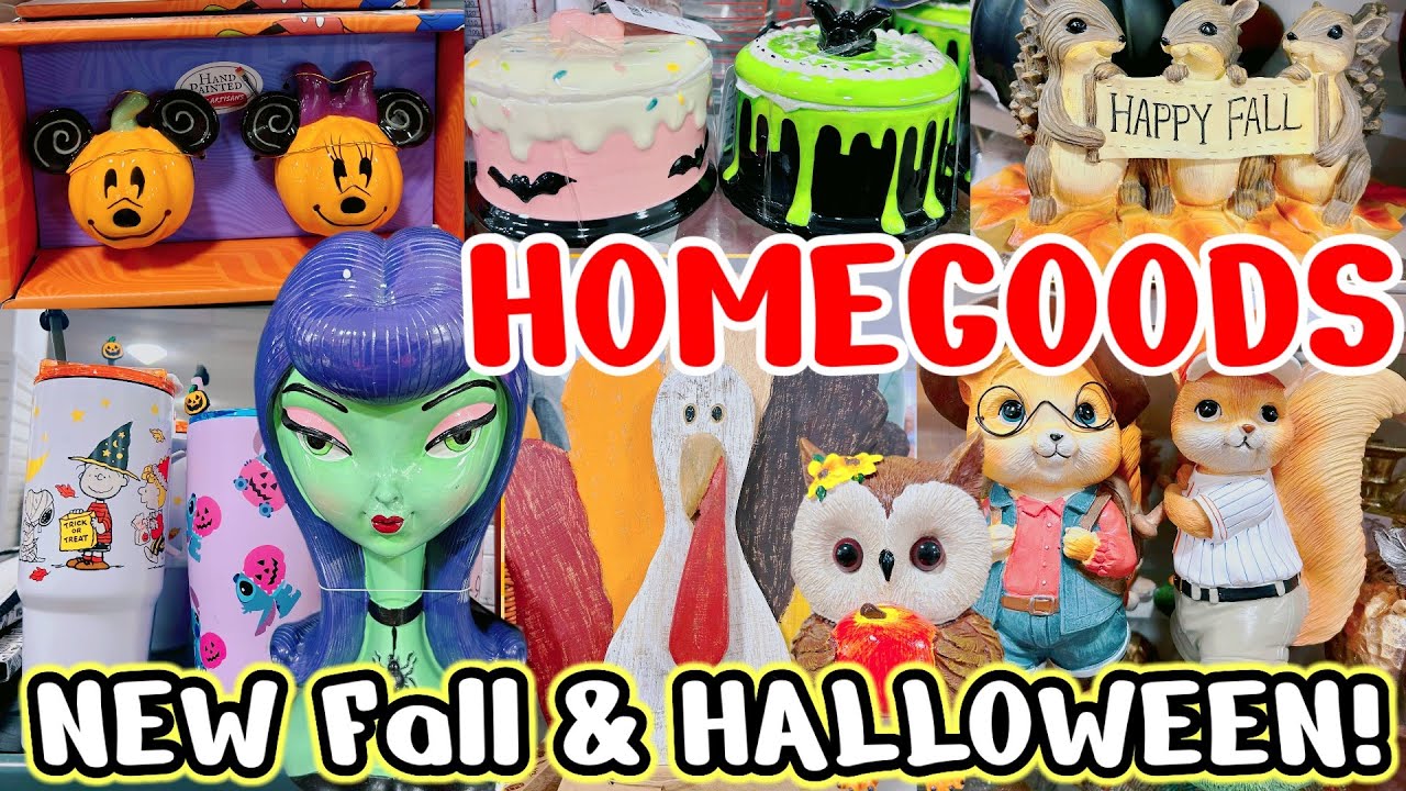 🍁BEAUTIFUL FALL DECOR + SPOOKY NEW HALLOWEEN DECOR @ HOMEGOODS! 💀