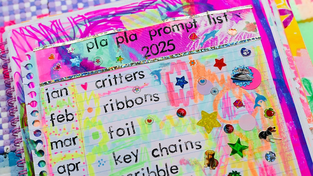 How to have a creative year! Pla Pla prompt list explained...