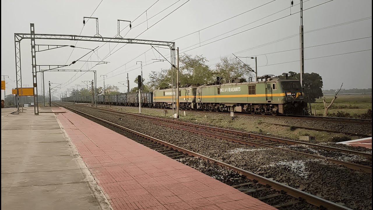 FASTEST Indian Goods Train in Action! High Speed Freight Train Video Indian Railways
