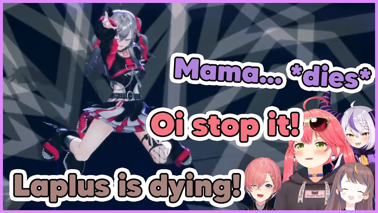 Riona's 𝒚𝒂𝒃𝒂𝒊 dancing in her new outfit instantly kills Laplus