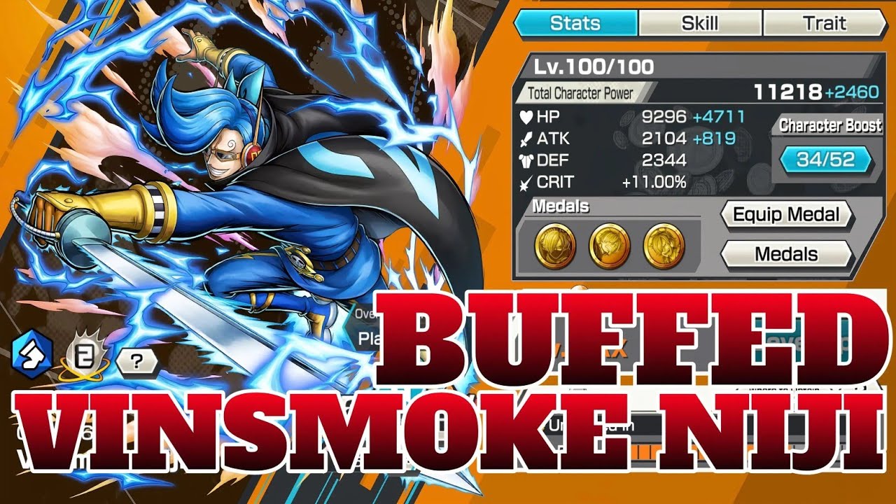 BUFFED VINSMOKE NIJI GAMEPLAY | ONE PIECE BOUNTY RUSH | OPBR