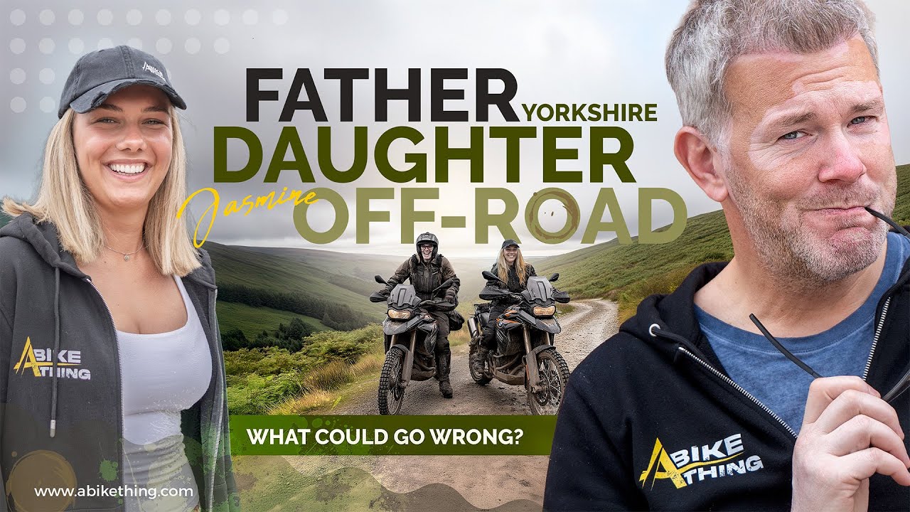 Dad Takes NEWBIE Daughter on TOUGH Motorbike Trail Ride in Yorkshire Hills!