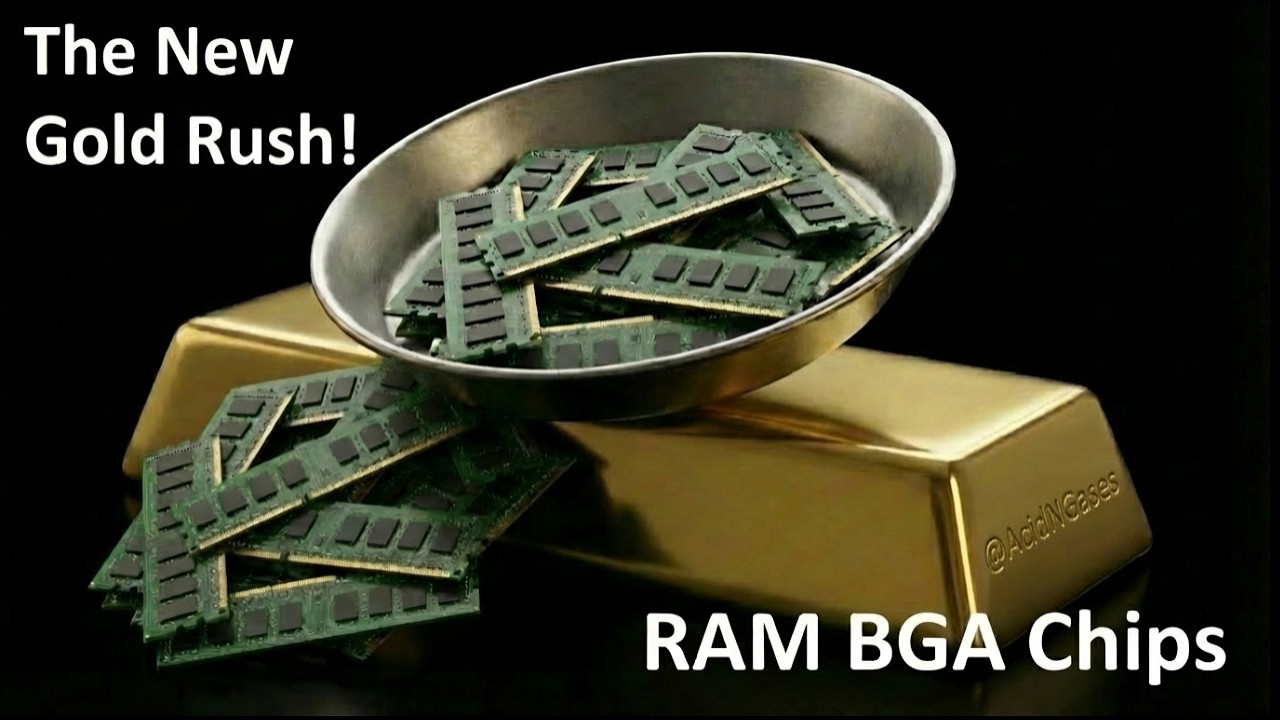 Extracting 24K Gold from RAM BGA Chips: DIY Refining Process Improvements