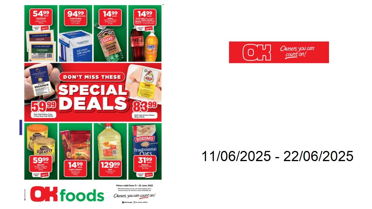 OK Foods specials - 11/06/2025 - 22/06/2025