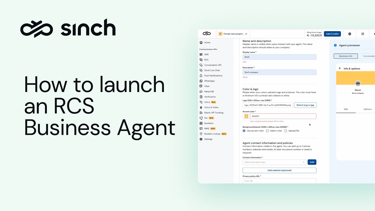 How to Create and Launch an RCS Business Agent | Complete Setup