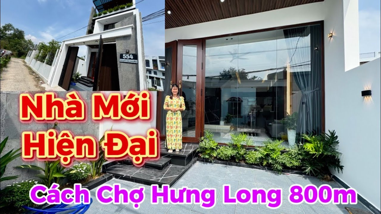 Nhà mới Hiện Đại 5 x 21 cách chợ Hưng Long Bình Chánh 800m Tập: 346