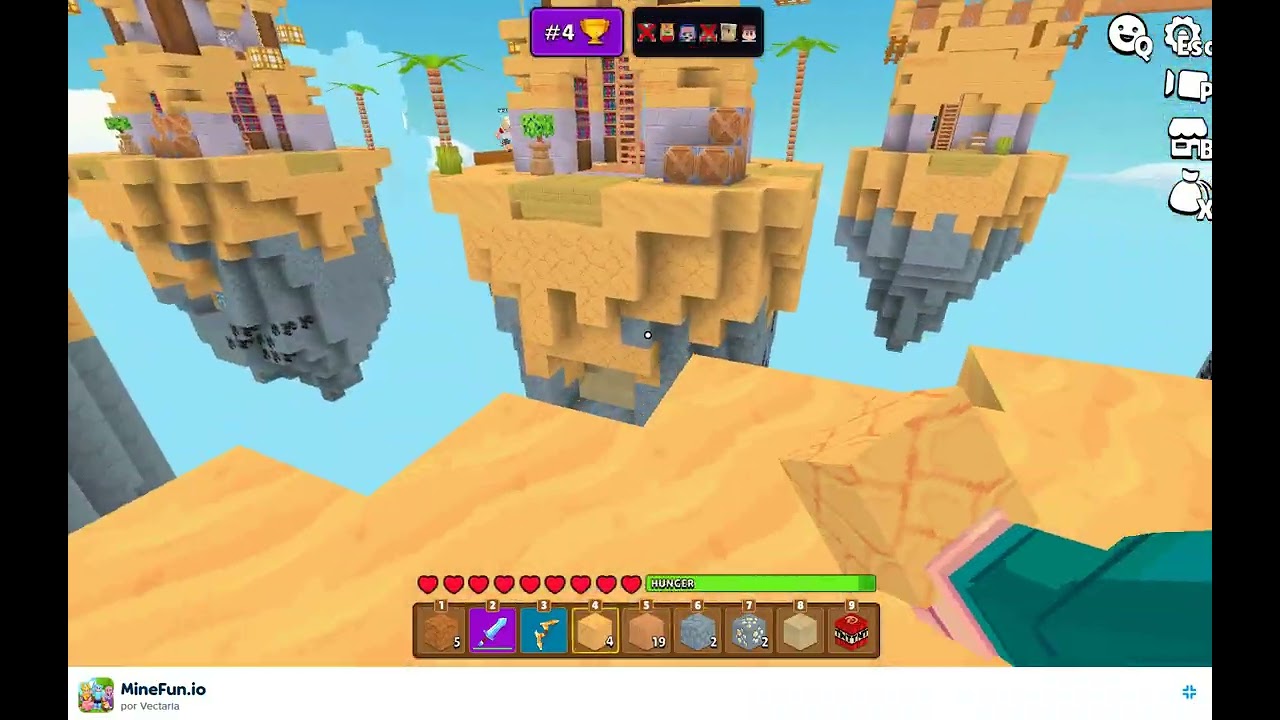jugando sky wars pt 15 *con mi sub americano :3*