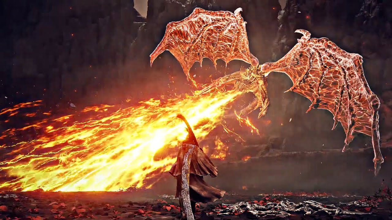 Elden Ring DLC - BAYLE Cinematic Fight (epic OST sync/No HUD)