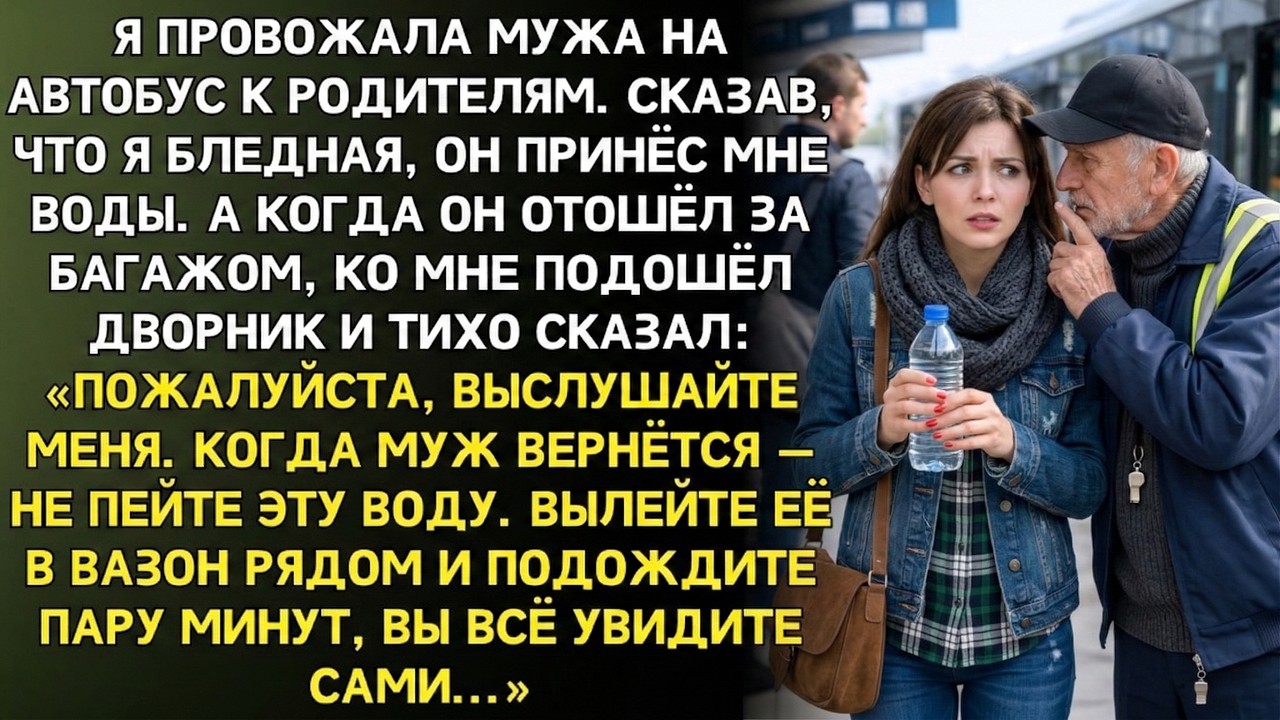 Провожая мужа на вокзале, ко мне подошёл дворник «Вылейте воду мужа в цветок»