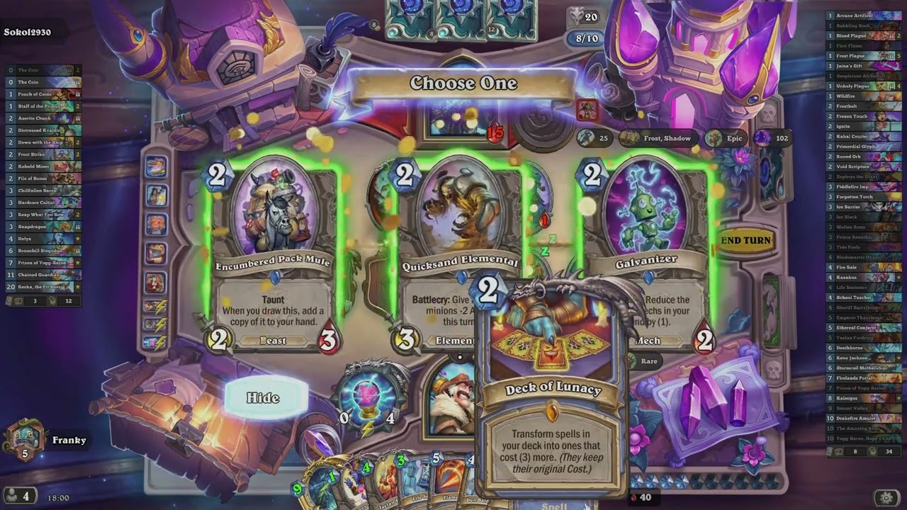 Trying to finish a quest in Hearthstone and then after some ARAM: Mayhem with the boys