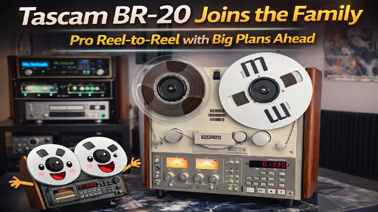 Tascam BR-20 Joins the Family | Pro Reel-to-Reel with Big Plans Ahead