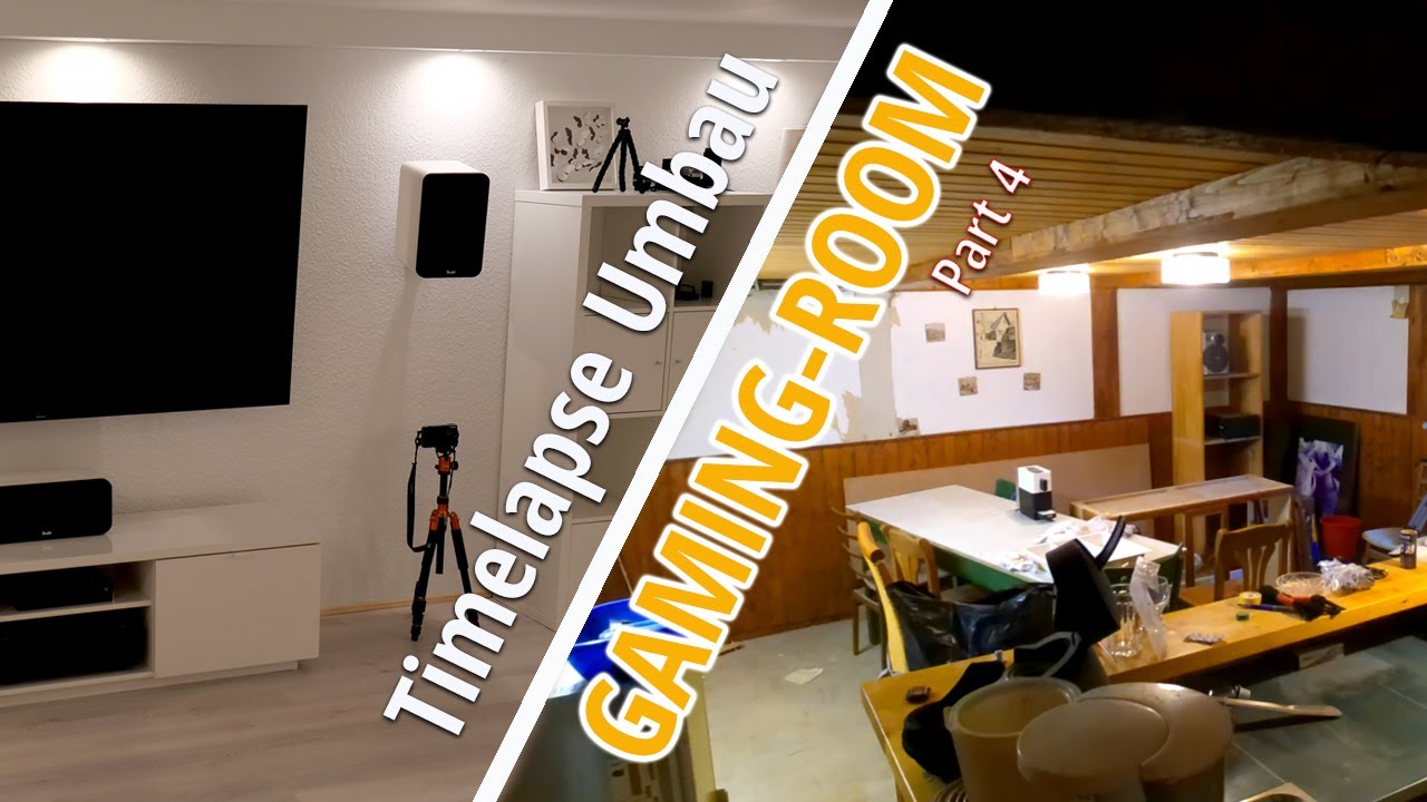 Part 4 | Vom Keller zum GAMING-ROOM | Umbau im Timelapse