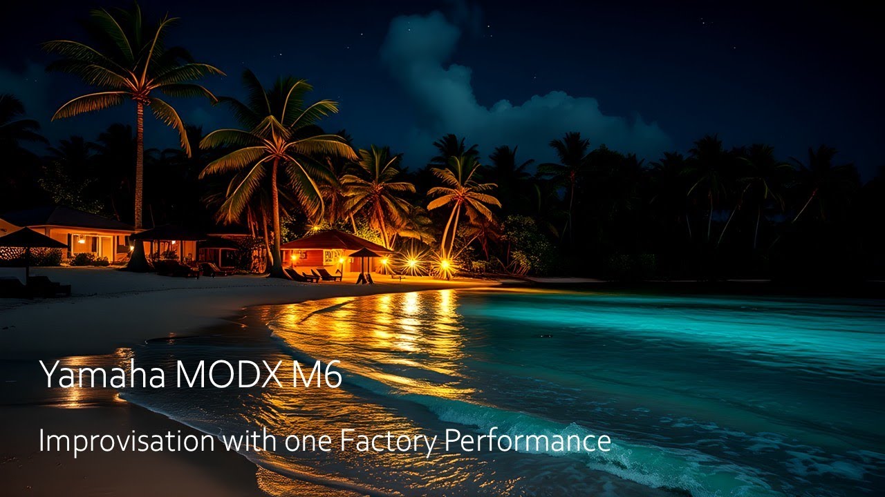 Yamaha MODX M6 Jam with one Factory Performance / Improvisation with a pad that includes a beat