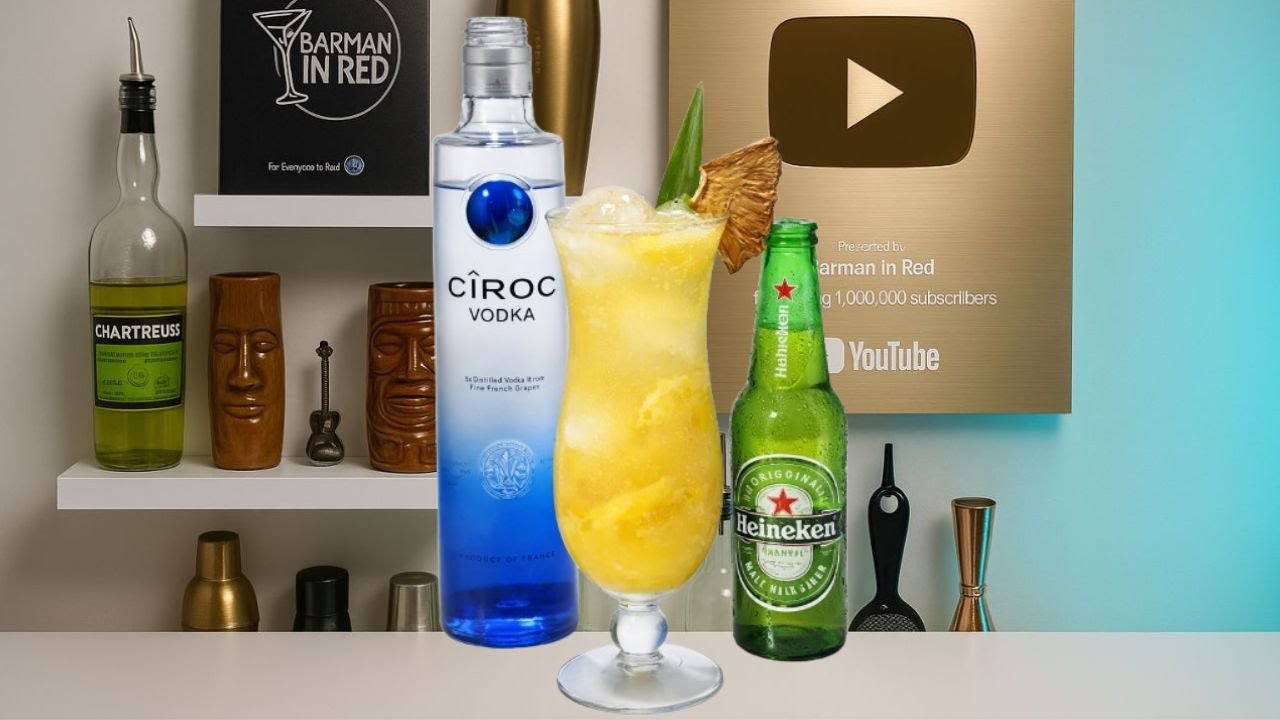 ¡Locura Tropical! 🍍 Mezclé Vodka con CERVEZA y el resultado es increíble