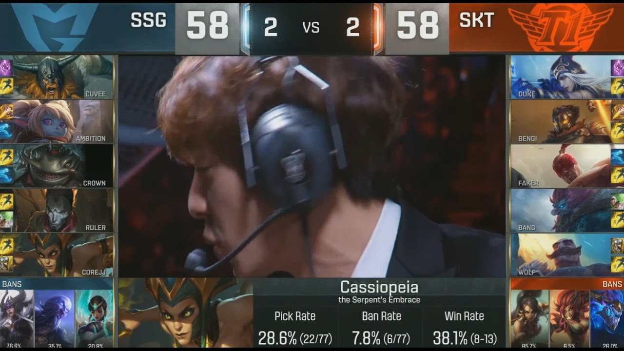 SSG (Crown Cassiopeia) VS SKT (Faker Viktor) Game 5 Highlights - S6 World Championship Final
