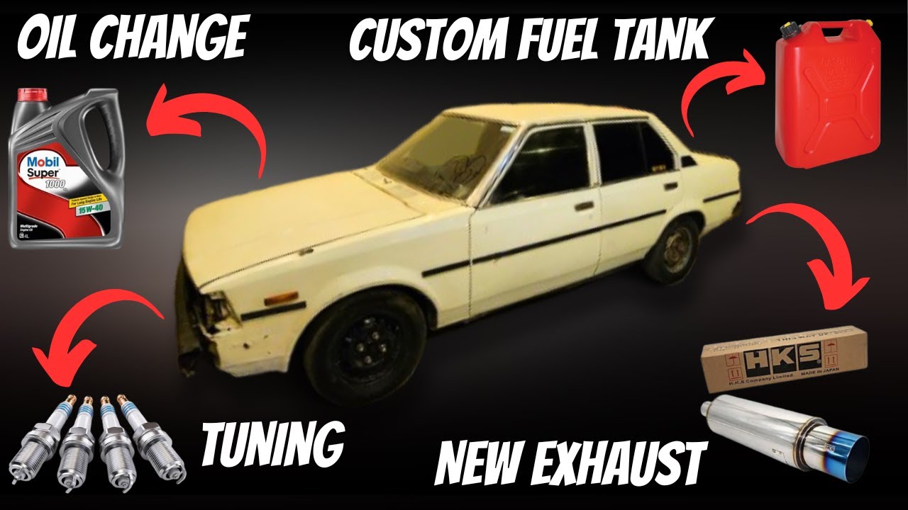 New exhaust and Custom fuel tank installed in ke70 😎.
