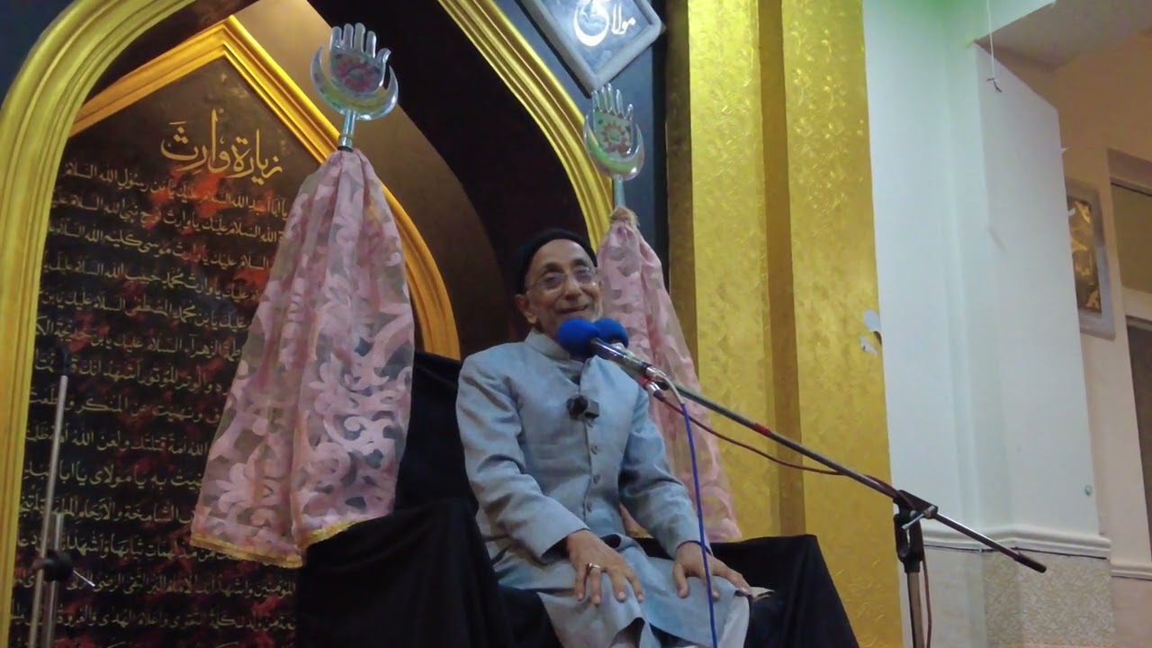 مجلس ترحیم برائے باقر رضوی ابن رضی عباس رضوی خطاب صادق رضوی