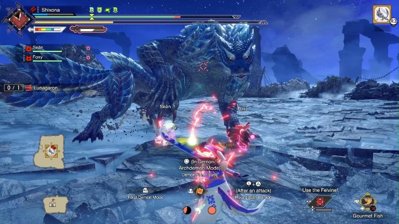 Monster Hunter Rise - Hazard Lunagaron Solo