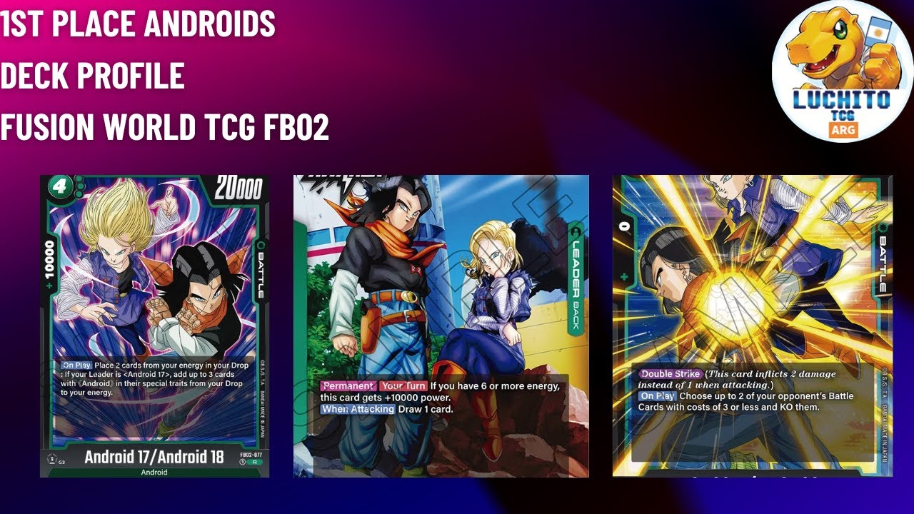 1st place androids deck profile - DBS fusion world TCG FB02