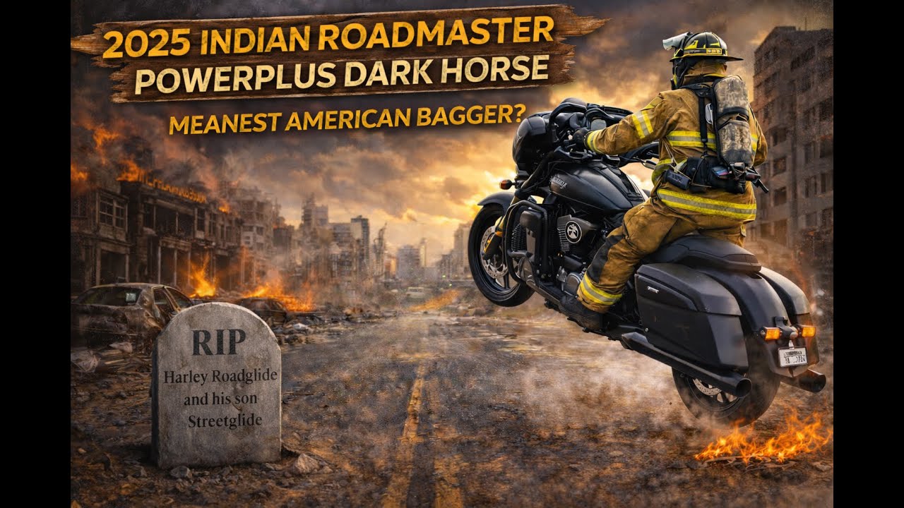 🚒 25 Indian Roadmaster PowerPlus Dark Horse Review – Meanest American Bagger? 💀