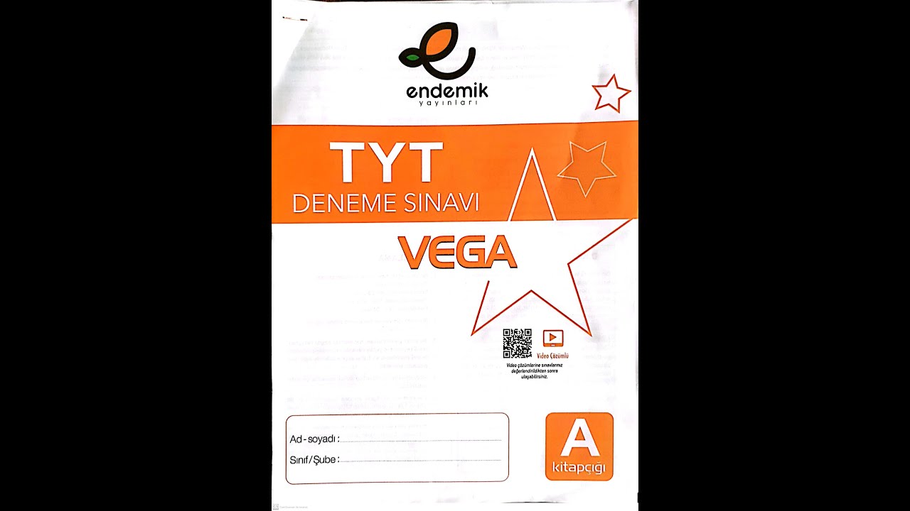 ENDEMİK VEGA TYT DENEME SINAVI SORU ÇÖZÜMLERİ 21.02.2023