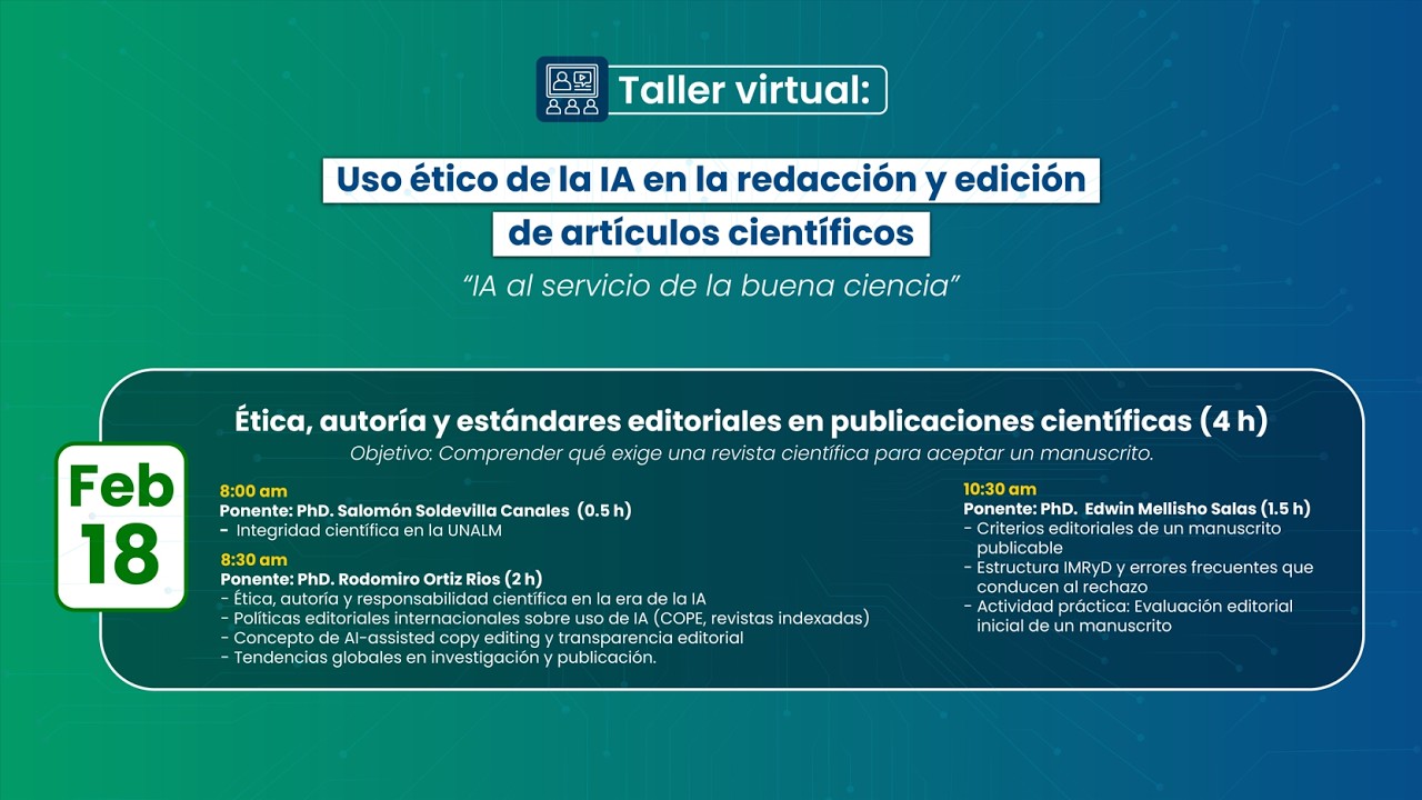 Ética, autoría y estándares editoriales en publicaciones científicas