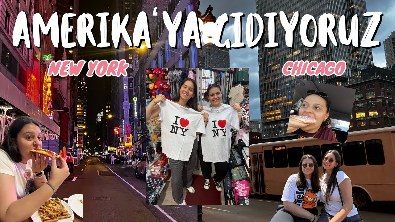 GEZİYORUZ | Amerika'ya Gidiyoruz, Chicago, Dunkin' , New York ve Bol Yemeli