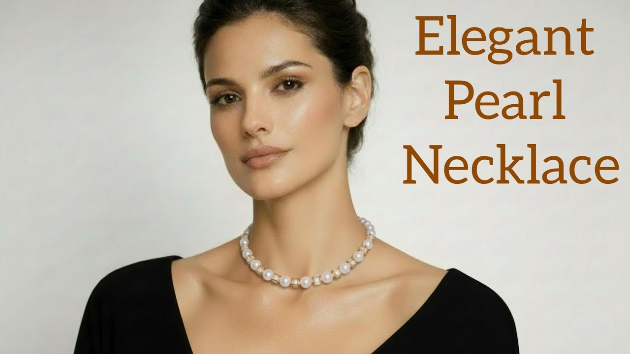 Elegant pearl Necklce@myhandmadeworks 