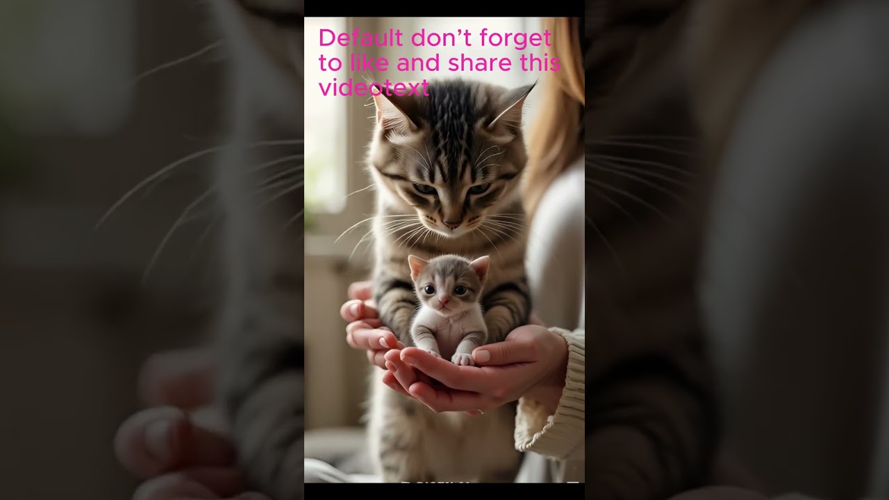 Mother Cat’s Pure Love 😻 | Heart-Melting Moment with Her Kitten ❤️